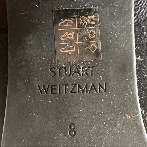 Stuart Weitzman Black Over-the-Knee Suede Boots - Picture 10 of 10